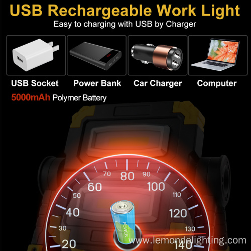 Portable Cordless Work Light Outdoor LED Flood Lights